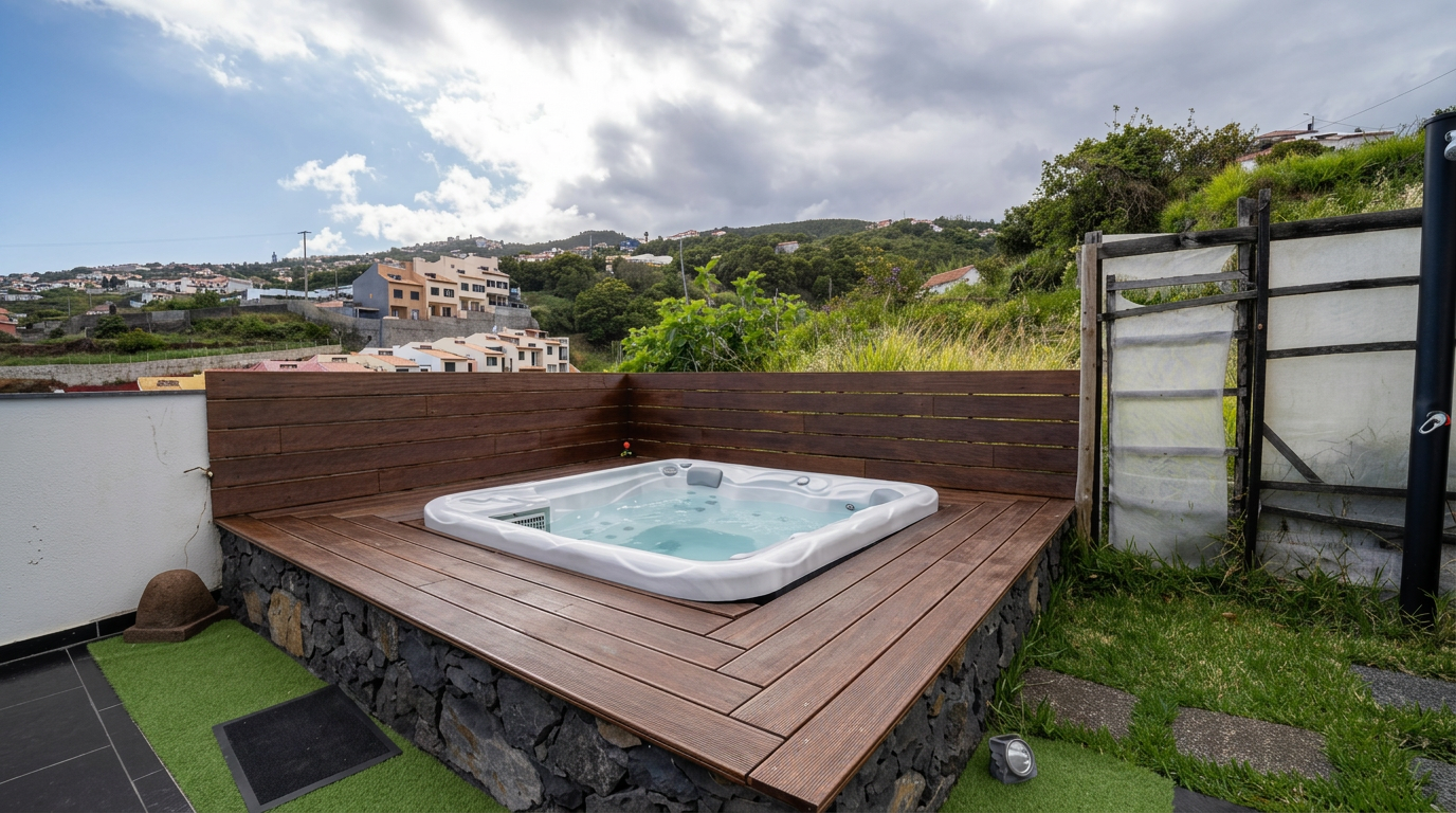 Jacuzzi. Estrelas. Silêncio.